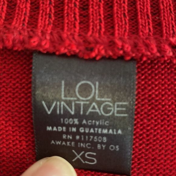 Lol Vintage OCD Christmas Sweater XS - Picture 4 of 4